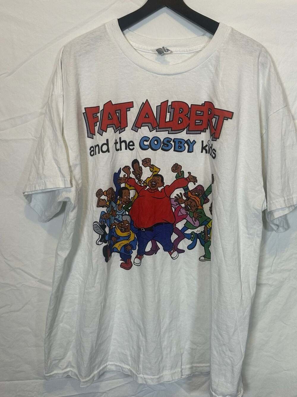 Alstyle Fat Albert And The Cosby Kids T-Shirt Size XL White Graphic